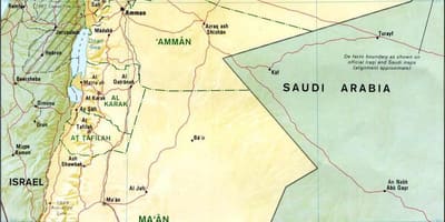 Kaart van spa Jordanië 