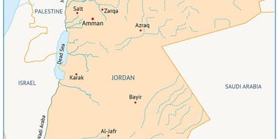 Kaart van de universiteit van Jordanië